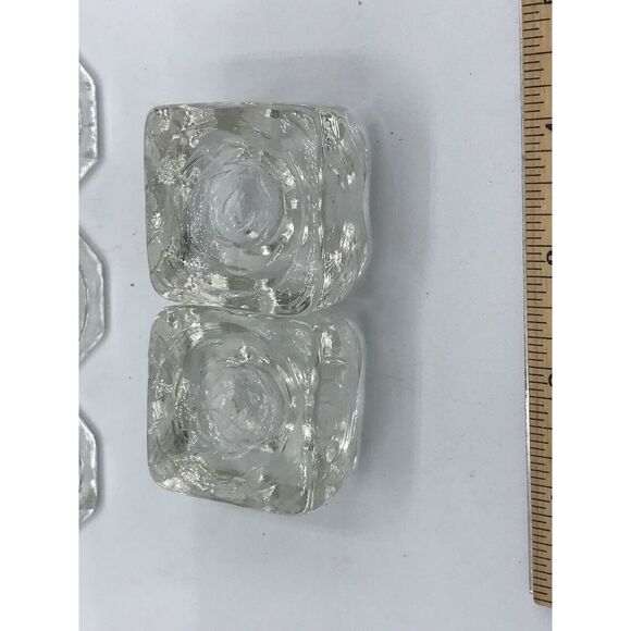 Salt Cellars Dips Clear Glass set‎ of 7 (3 different styles) - Picture 7 of 12